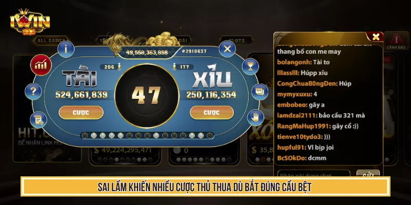 Sai lầm khiến nhiều cược thủ thua dù bắt đúng cầu bệt